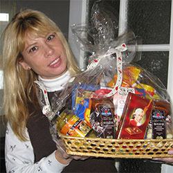 Destinataires des paniers-cadeaux dans le monde entier