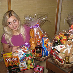 Destinataires des paniers-cadeaux dans le monde entier