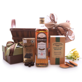 Bushmills Irish Whiskey and Sweets Basket
