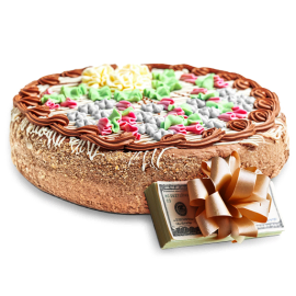 Hryvnias with Kyiv Cake