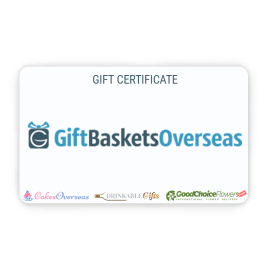 Gift Baskets Overseas - Gift Certificate