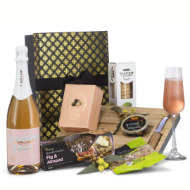 Sparkling and Cheese Board Holiday Essentials Set