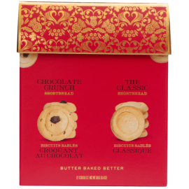 Golden Assortment Shortbread Cookie Box