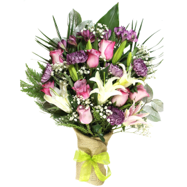 Pink and Purple Surprise Bouquet