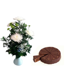 Green and White With Chocolate Delight