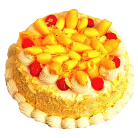 Fruity White Forest Cake