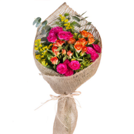 The Rainbow Roses Bouquet