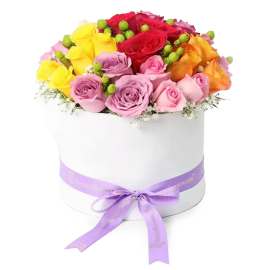 Colorful Rose Charm Box