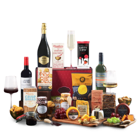 Deluxe Wine Trio and Gourmet Grazing Hamper