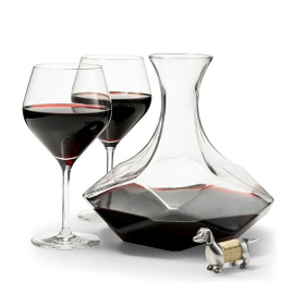 Crystal Decanter and Wine Glass Set