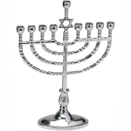Silver Light Menorah