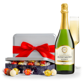 Winter Wonderland Truffle and Sparkling Wine Gift Set