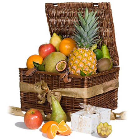 Débordant Fruit Basket avec Extras