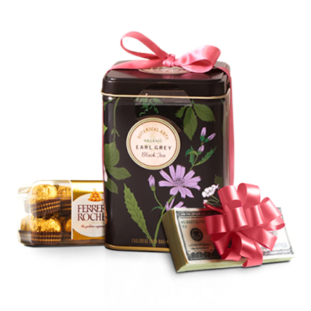 Lari avec thé et chocolats