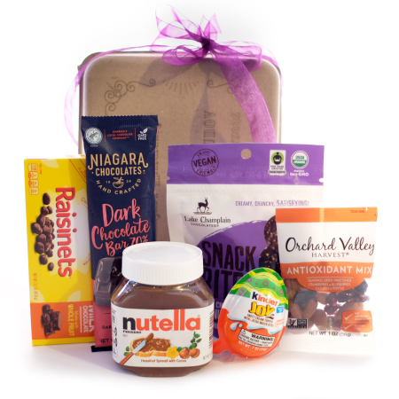 Ensemble de collations sucrées au Nutella