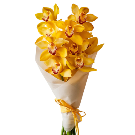 Bouquet d&#39;orchidées jaunes