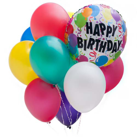 Assortiment de ballons « Joyeux anniversaire »