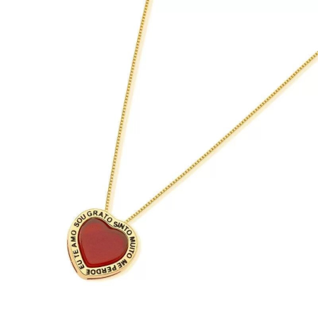 Collier coeur indulgent