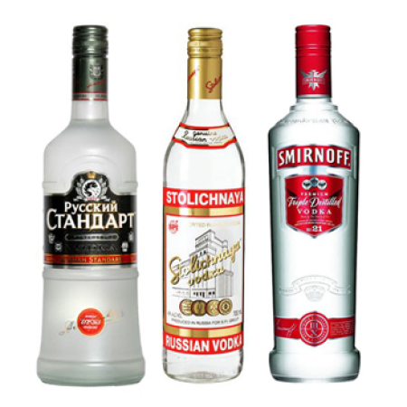 Trio de Vodka strictement russe