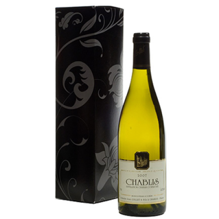 Une bouteille de vin blanc