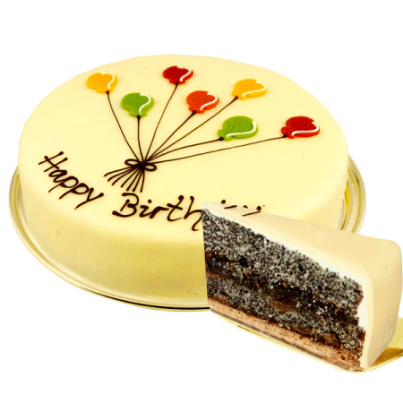 Gâteau d&#39;anniversaire aux graines de pavot