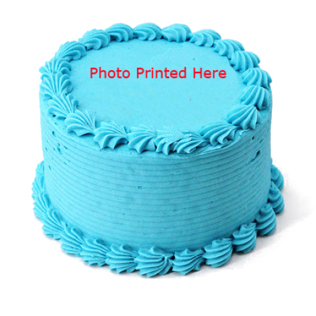 Gâteau à la vanille bleue