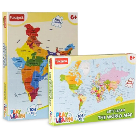 Carte de l'Inde Puzzle Set