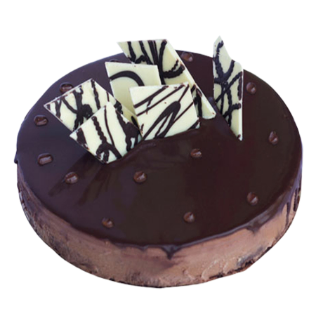 Gâteau au chocolat blanc et noir