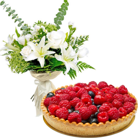 Tarte Aux Baies Et Un Bouquet