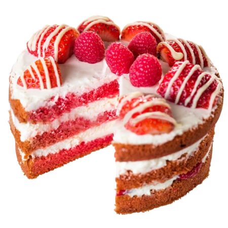 Bonheur aux baies de velours rouge