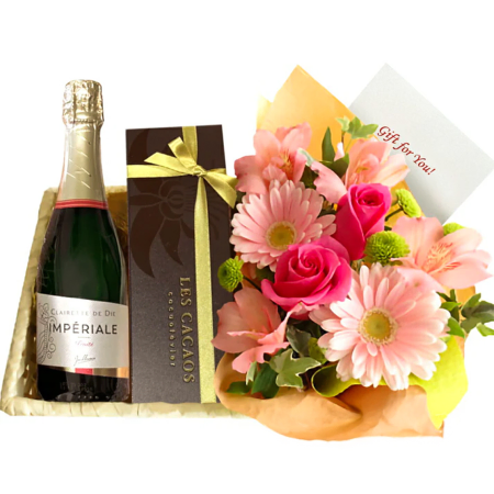 Rosy Sparkle Indulgence Gift Basket