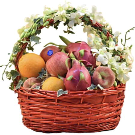 Panier-cadeau de fourrage et de fête