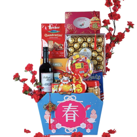 Opulent panier à vin lunaire