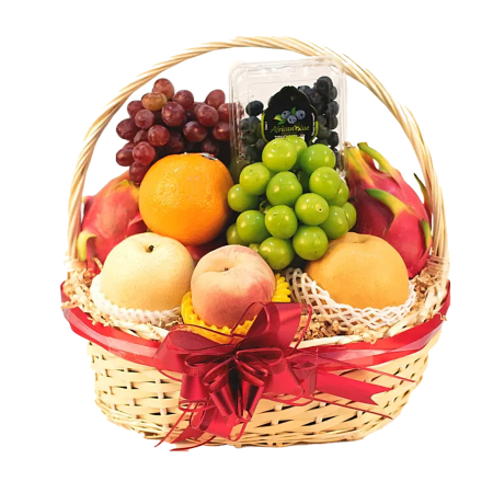 Panier-cadeau de fruits frais haut de gamme