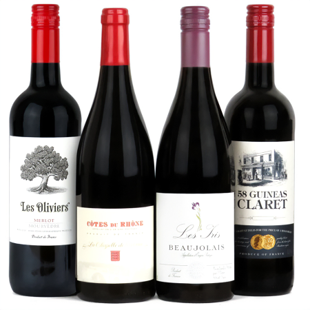 Sélection de Quatuor de Vins Français