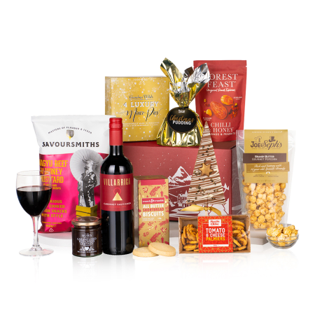 Pays des merveilles hivernal et vin rouge