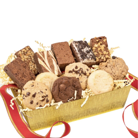 Panier de friandises au four