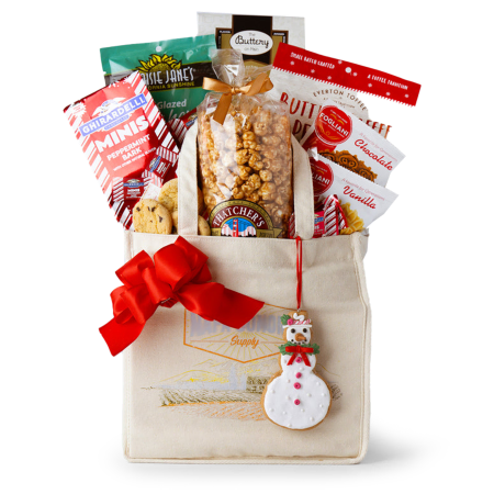 Sachet de collations à la menthe poivrée et à la neige