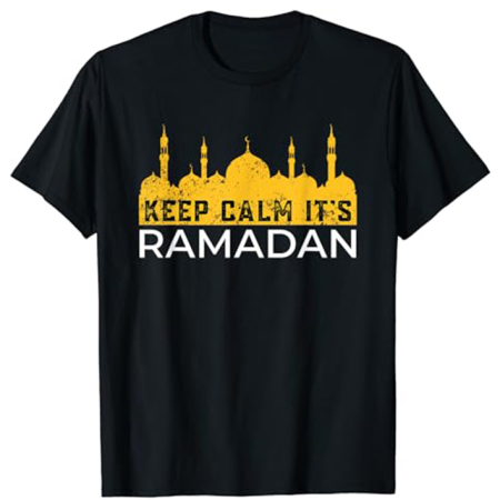 T-shirt noir pour hommes Ramadan