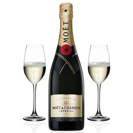Moët et Chandon Impérial avec Flûtes Gift Set