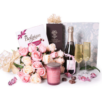 paniers de la Saint-Valentin à envoyer à l’étranger